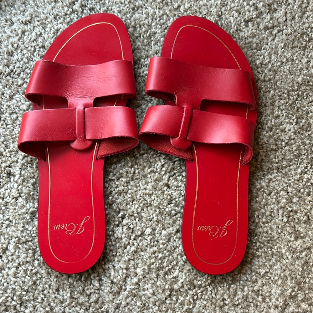 Red Jcrew sandals